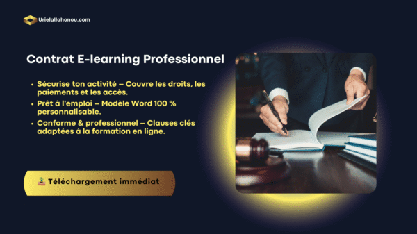 ✅ Modèle de contrat de formation e-learning (à télécharger)