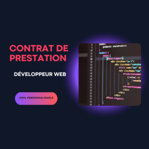 contrat pour développeur web