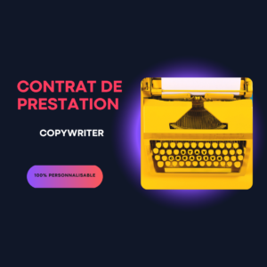 contrat de prestation pour copywriter